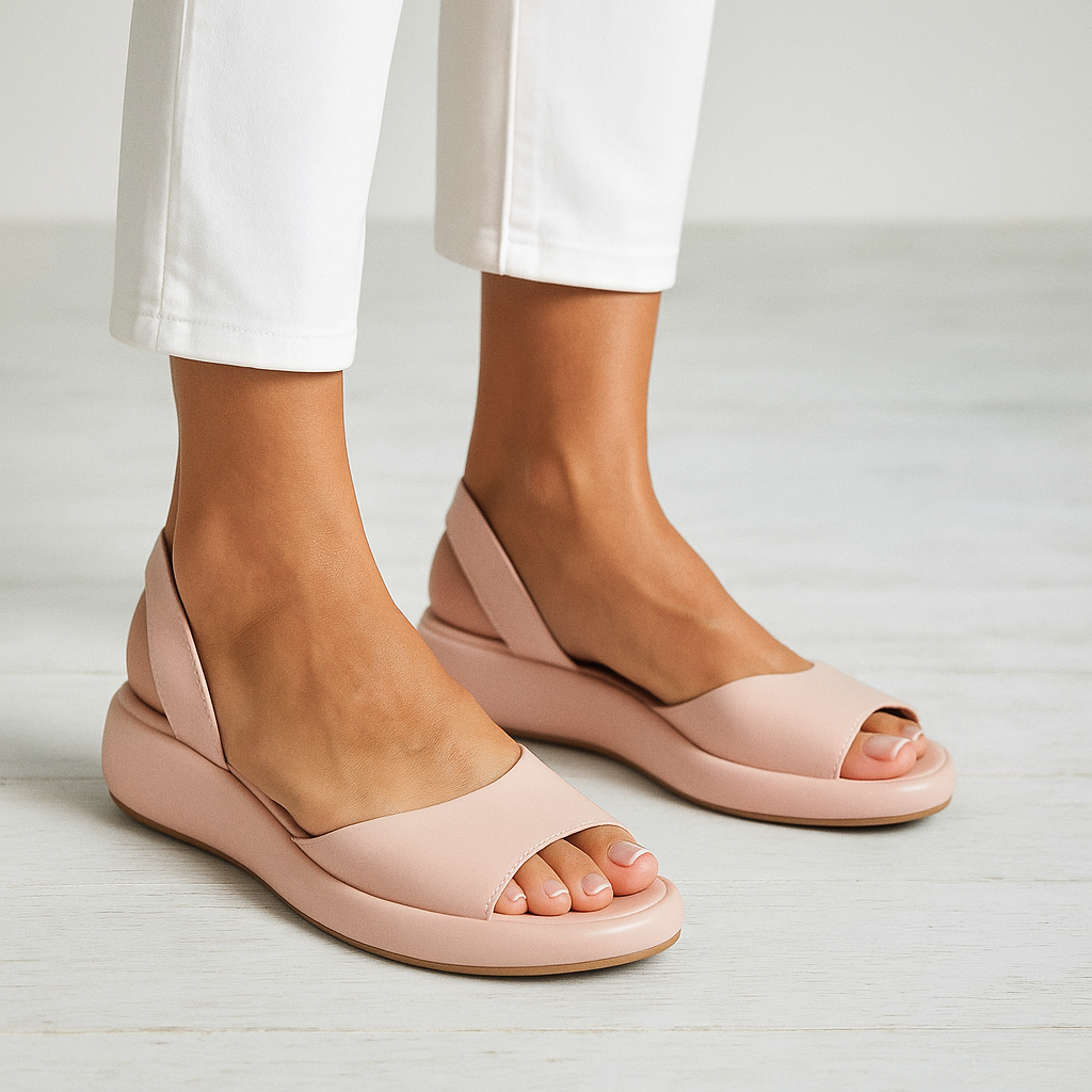 Sandálias Femininas Casuais | Design Aberto, Primavera e Verão