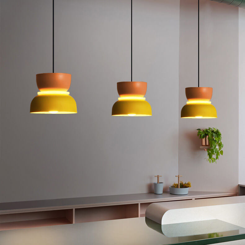 Briar | Luminária Pendente Dome | Estilo Nórdico, LED, Liga de Zinco Bicolor