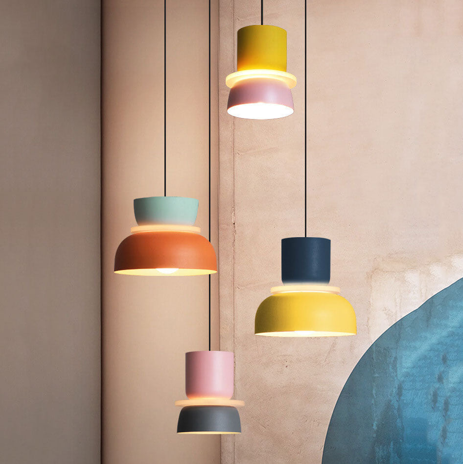 Briar | Luminária Pendente Dome | Estilo Nórdico, LED, Liga de Zinco Bicolor
