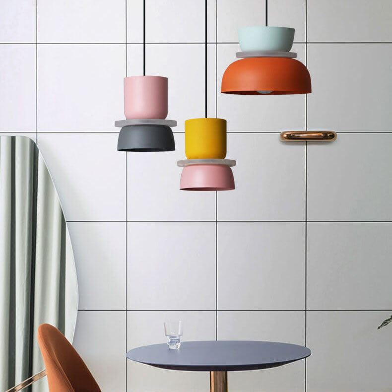 Briar | Luminária Pendente Dome | Estilo Nórdico, LED, Liga de Zinco Bicolor