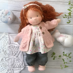 Ivy | Boneca Waldorf Artesanal Algodão Lã
