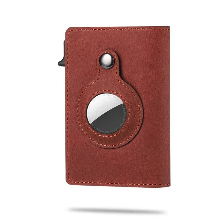 Una | Carteira com Slot para AirTag Bloqueio RFID Slim