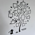 Lyra | Molduras de Foto em Acrílico | Árvore 3D Decorativa para Parede | Autoadesiva, Família