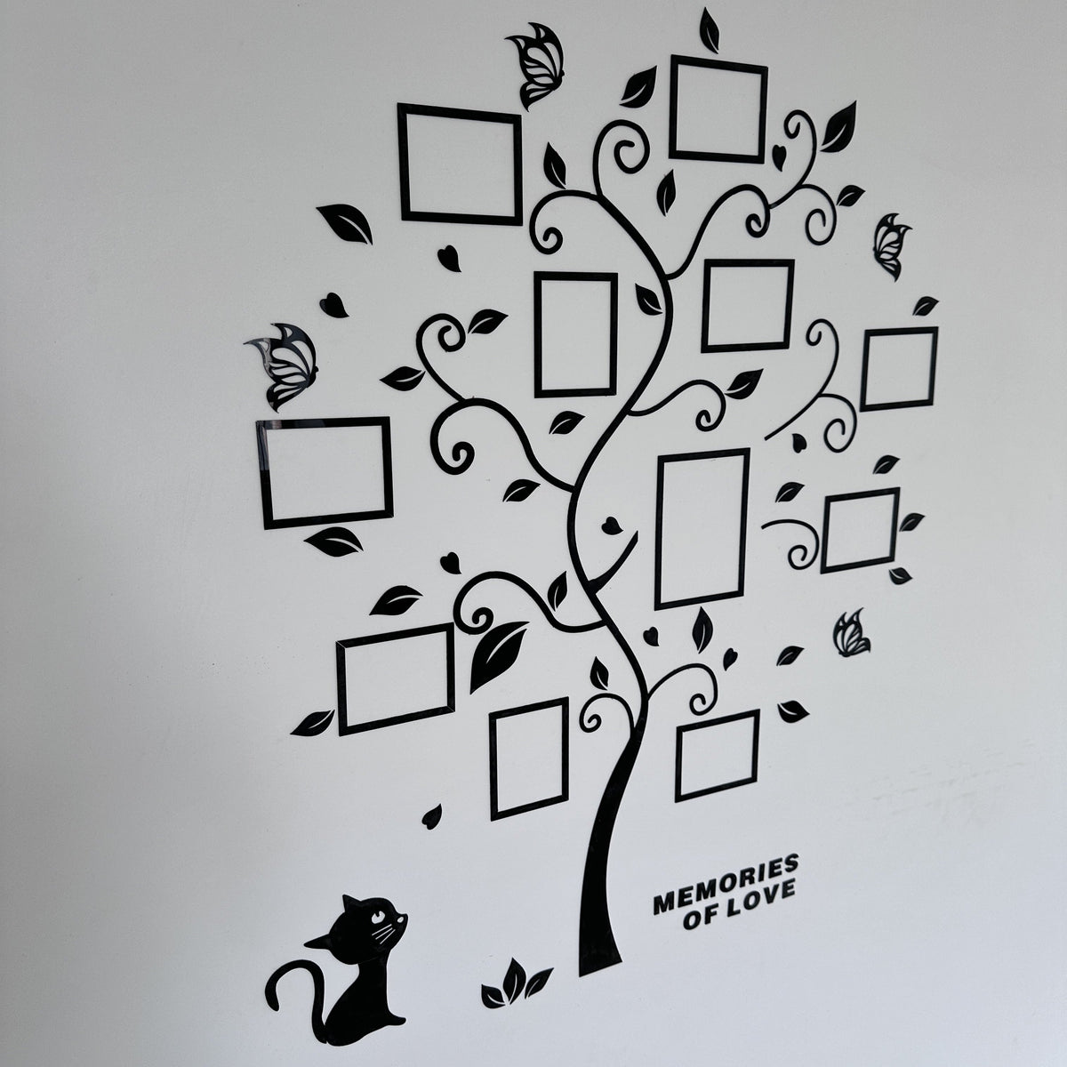 Lyra | Molduras de Foto em Acrílico | Árvore 3D Decorativa para Parede | Autoadesiva, Família