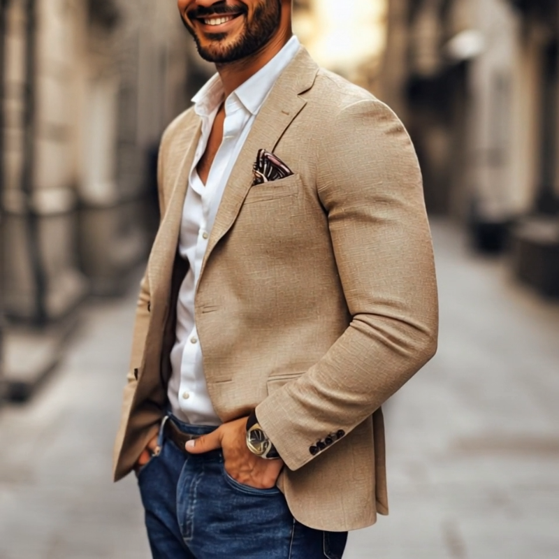 Jolie | Blazer Masculino Slim Fit Dois Botões
