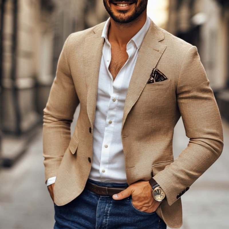 Jolie | Blazer Masculino Slim Fit Dois Botões