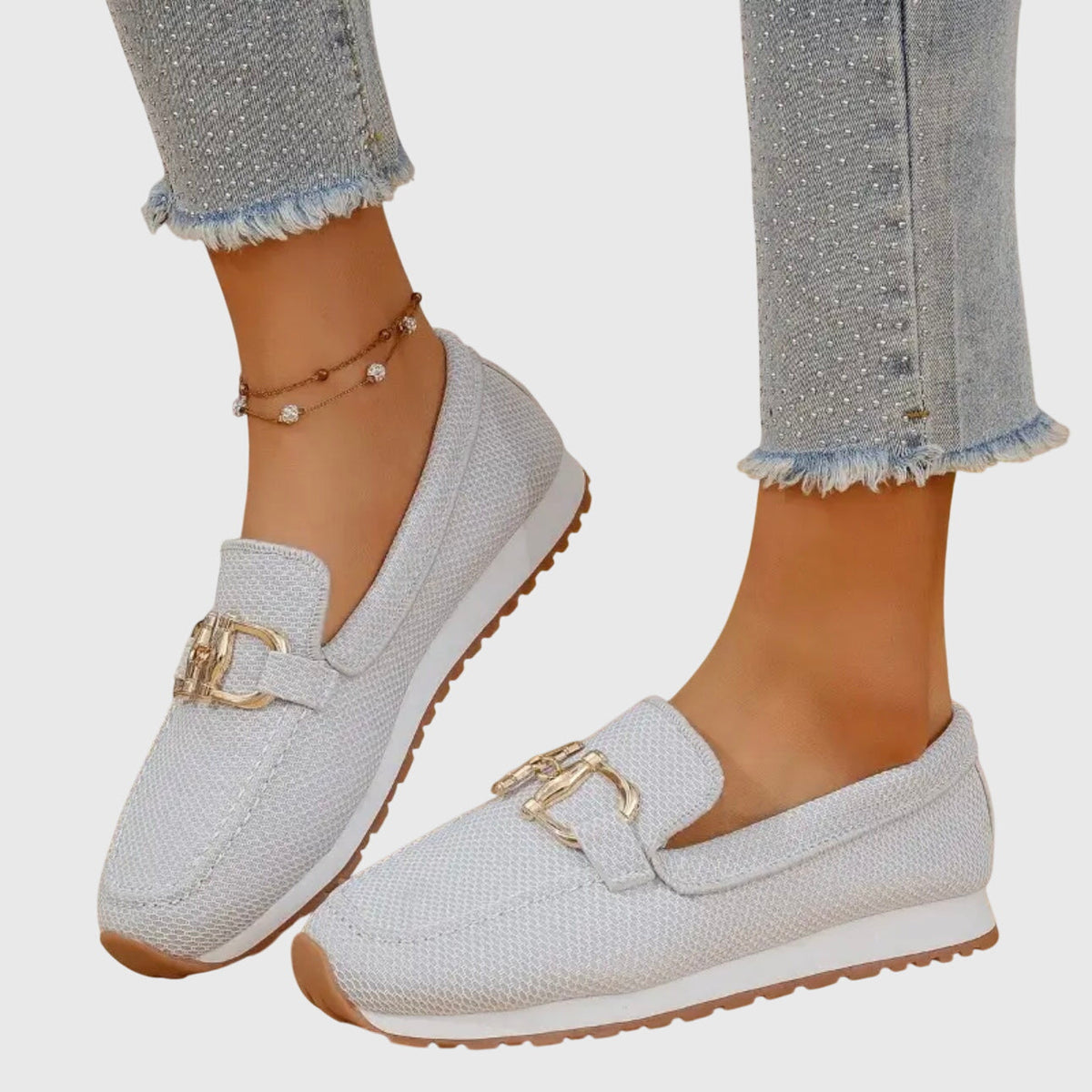 Gigi | Tênis Loafer Ortopédico Feminino Mesh Leve