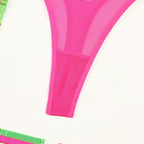 Ivy | Conjunto de Lingerie Neon Colorido