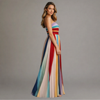 Nova | Vestido Maxi Feminino Longo Linha A