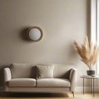 Aplique de Parede Redondo Escandinavo | Sala de Estar, Minimalista | Iris