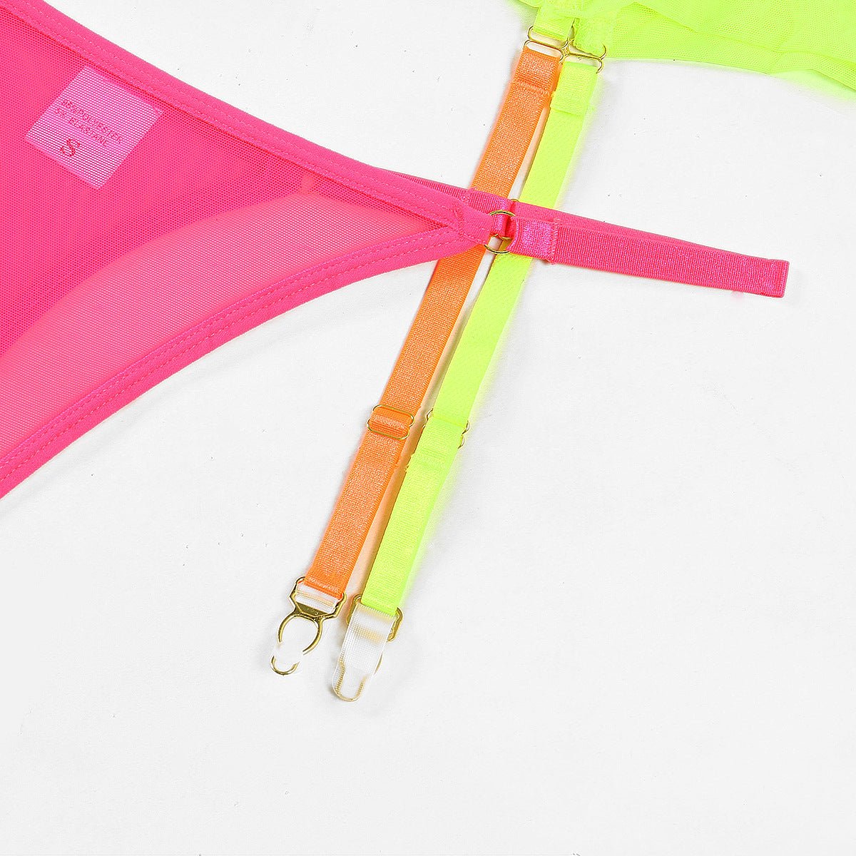 Ivy | Conjunto de Lingerie Neon Colorido