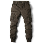 Willa | Calças Cargo Jogger Homem Multi-Bolsos Streetwear