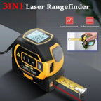 Perla | Fita Métrica Laser 3 em 1 | Infravermelha, Digital, Retroiluminada | Amarelo e Azul