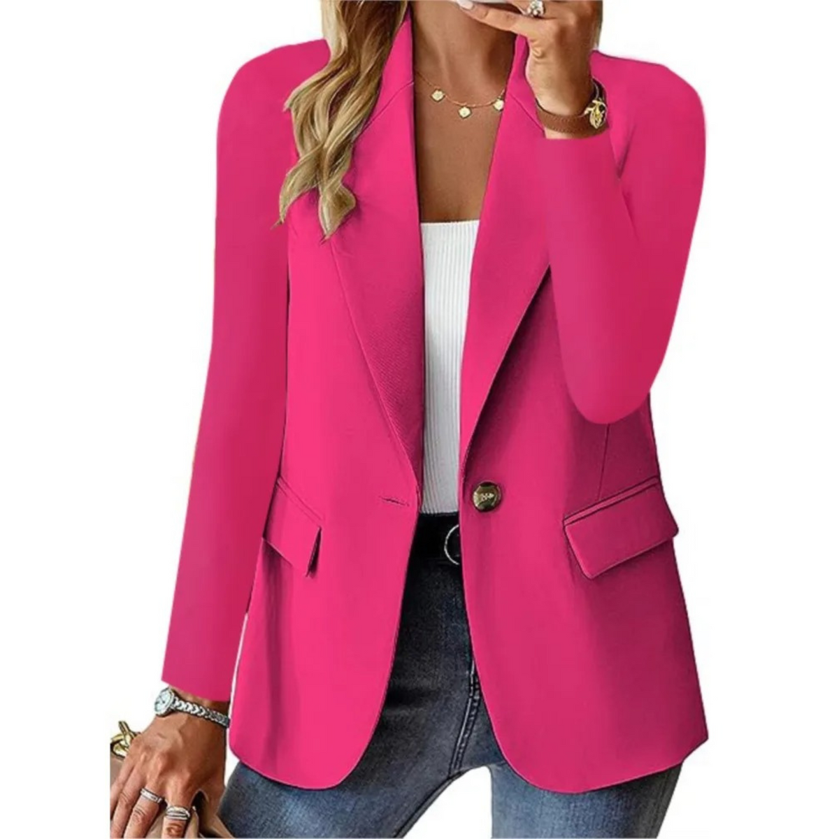 Eira | Blazer Feminino Manga Longa Casual