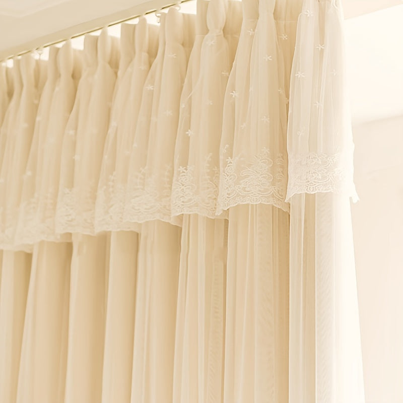 Sabine | Cortinas Blackout | Estilo Princesa Francês, 2 Peças | Quarto e Sala