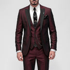 Ondine | Fato Slim Fit Formal Masculino 3 Peças | Elegante, Lapelas Contrastantes | Várias Cores
