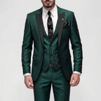Ondine | Fato Slim Fit Formal Masculino 3 Peças | Elegante, Lapelas Contrastantes | Várias Cores