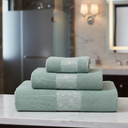 Marlow | Conjunto de Toalhas 3 Peças | Algodão Ringspun, Macio | Design Italiano