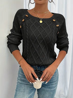 Reva | Camisola Feminina Algodão Torcido com Botões
