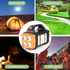 Jade | Lanterna Solar 3 em 1 | Powerbank, LED, Carregamento Solar | Compacta