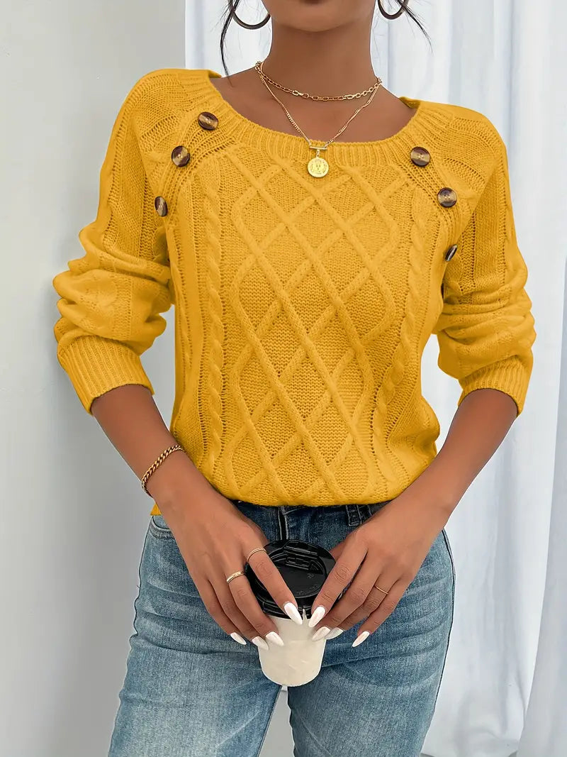 Reva | Camisola Feminina Algodão Torcido com Botões