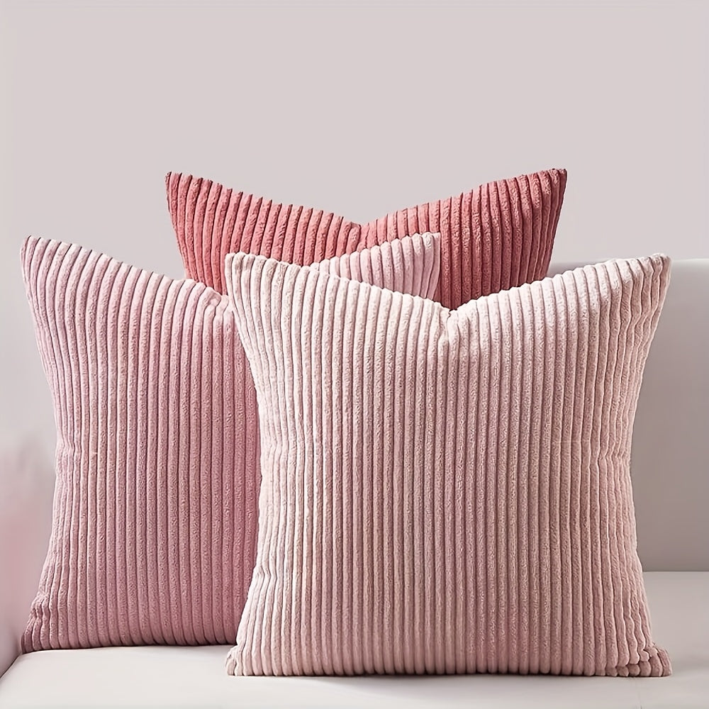 Vianne | Capa de Almofada Canelada | Estilo Boémio, Riscas | 100% Poliéster