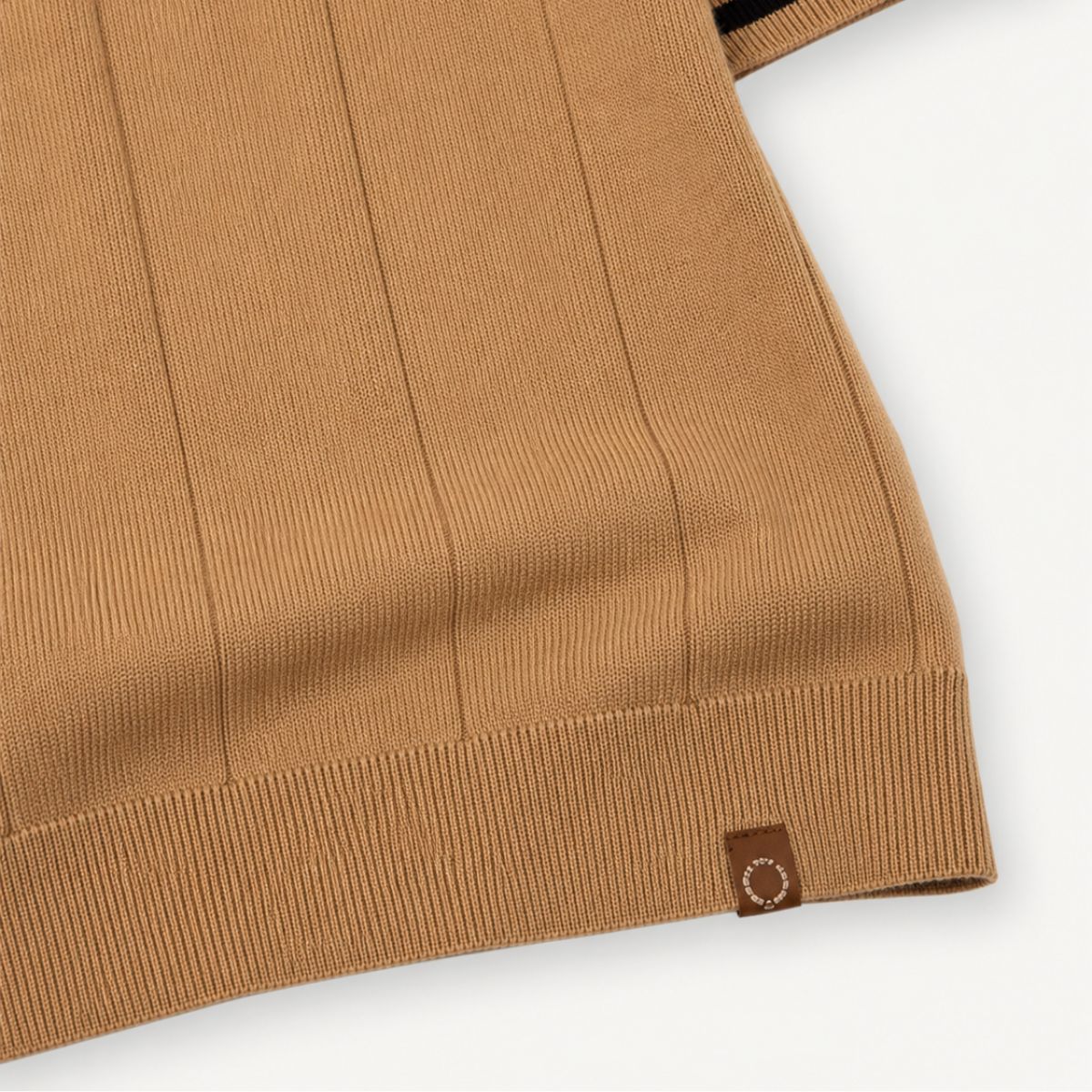 Romy | Homem Polo Malha Gola com Fecho Zip Regular Fit