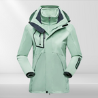 Bexcellent | Casaco Outdoor 3 em 1 para Mulher | Impermeável, Fleece Interior | Todas as Estações