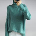 Esma | Mulher Caxemira Gola Alta Pullover