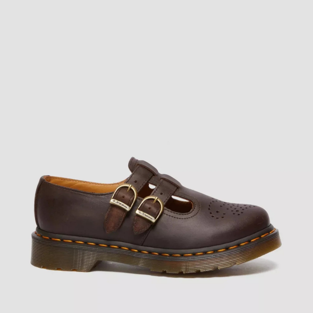 Sapatos de Verão Sandálias Mary Jane Couro Dupla Fivela Femininos