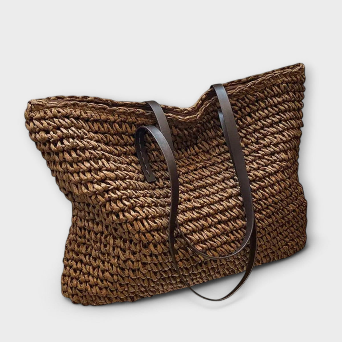 Bolsa Trançada Palha Leve Sustentável