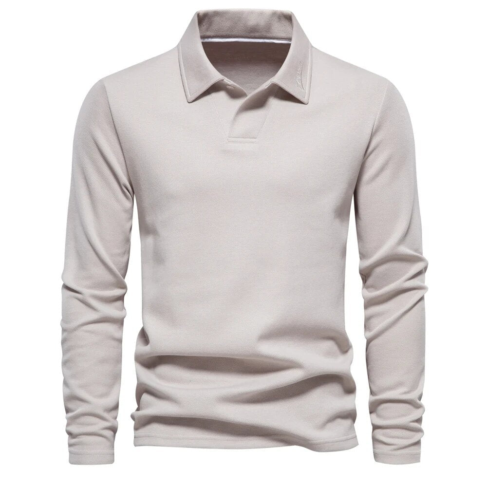Homem Polo Shirt Confortável