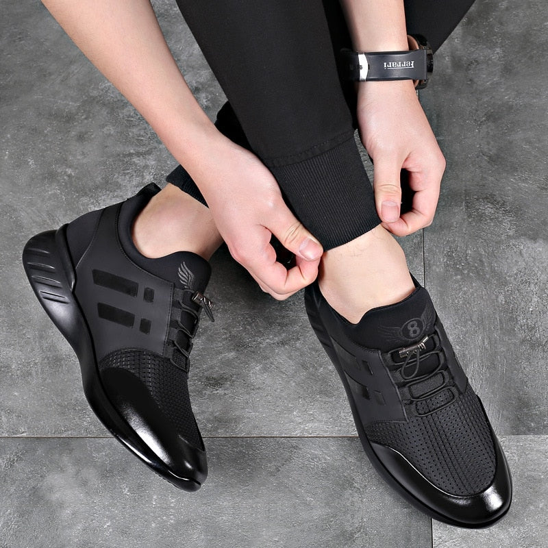 Sapatos Ortopédicos Masculinos Couro com Suporte de Arco