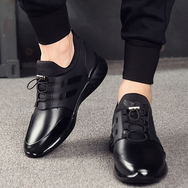 Sapatos Ortopédicos Masculinos Couro com Suporte de Arco