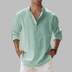 Verena | Camisa de Linho Masculina Relaxed Fit