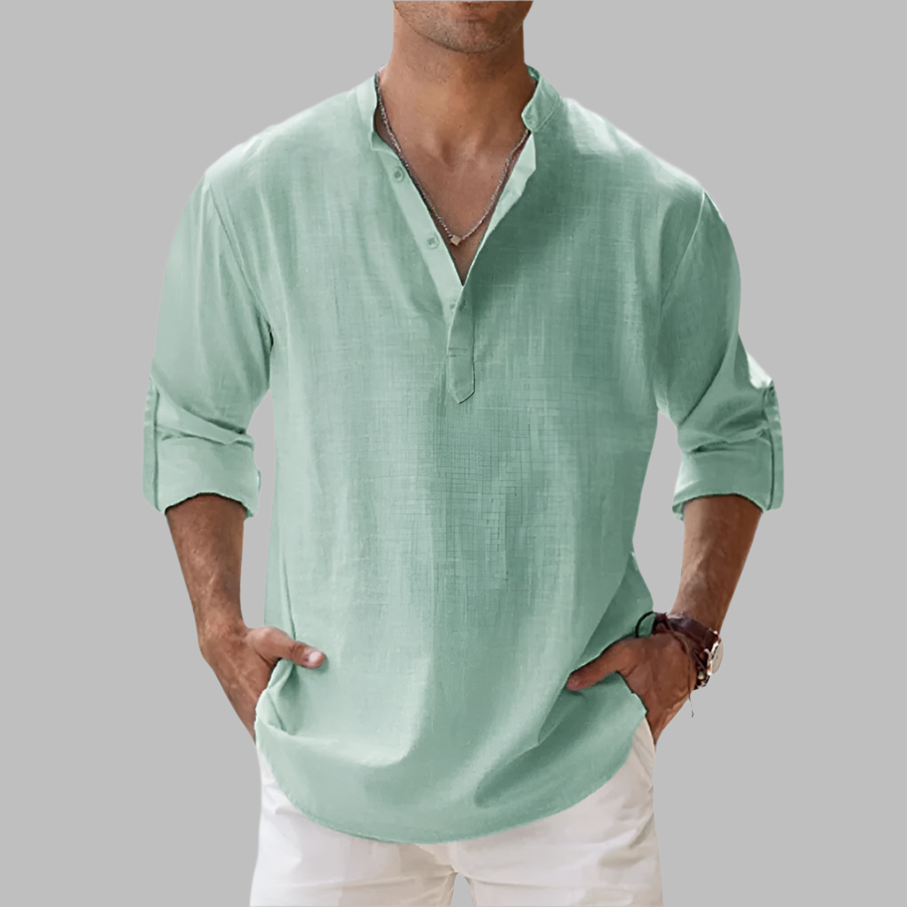 Verena | Camisa de Linho Masculina Relaxed Fit
