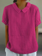 Opal | Blusa Feminina Manga Curta Gola Aberta