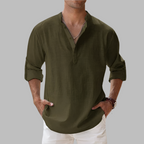 Verena | Camisa de Linho Masculina Relaxed Fit