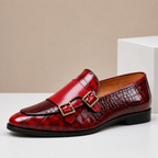 Kaia | Homem Mocassim Couro Double Monk Strap