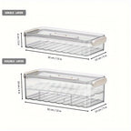 Della | Caixa de Armazenamento para Frigorífico | Recipiente PET Alimentar | Camada Simples ou Dupla