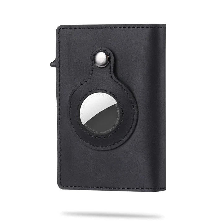 Una | Carteira com Slot para AirTag Bloqueio RFID Slim
