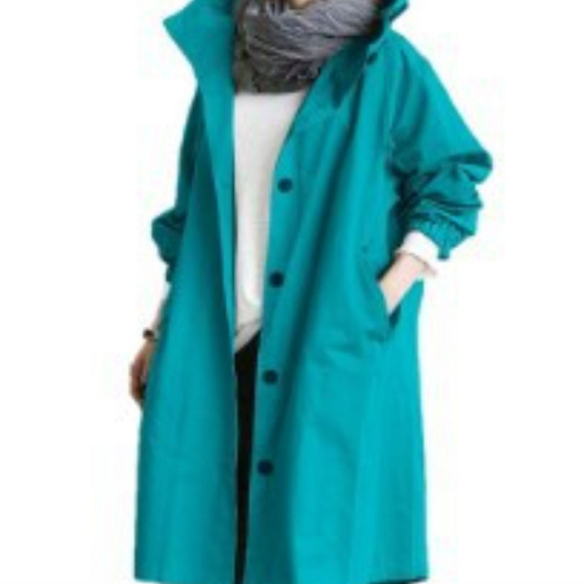 Verena | Casaco Trench Feminino Longo com Capuz