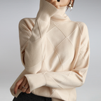 Esma | Mulher Caxemira Gola Alta Pullover