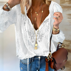 Tindra | Blusa Feminina Boho Decote Recortado
