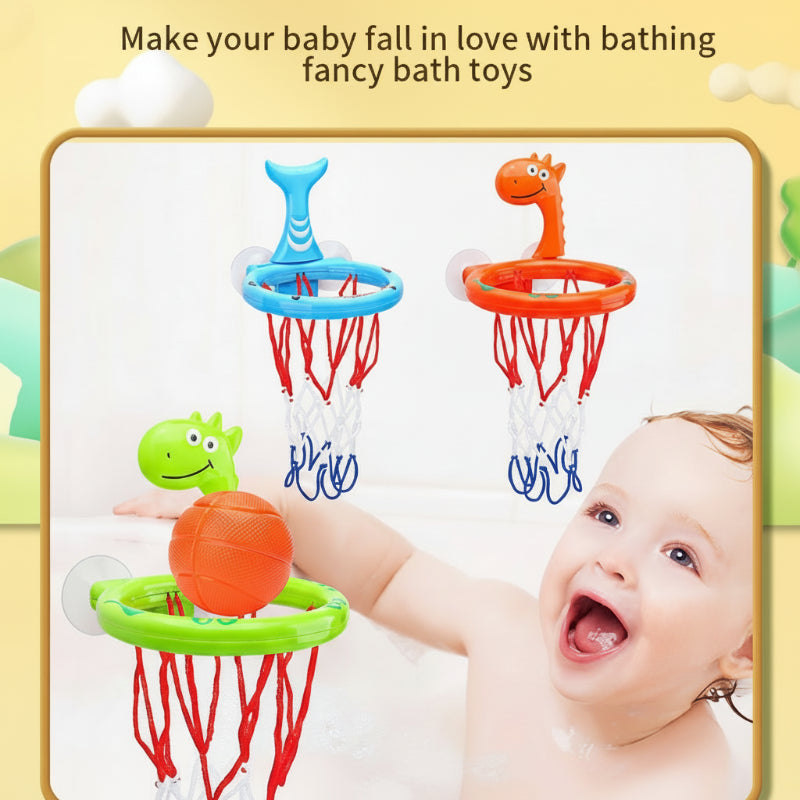Willa | Jogo de Basquete para Banho | Brinquedo Interativo de Banheira | Ventosa, BPA-Free