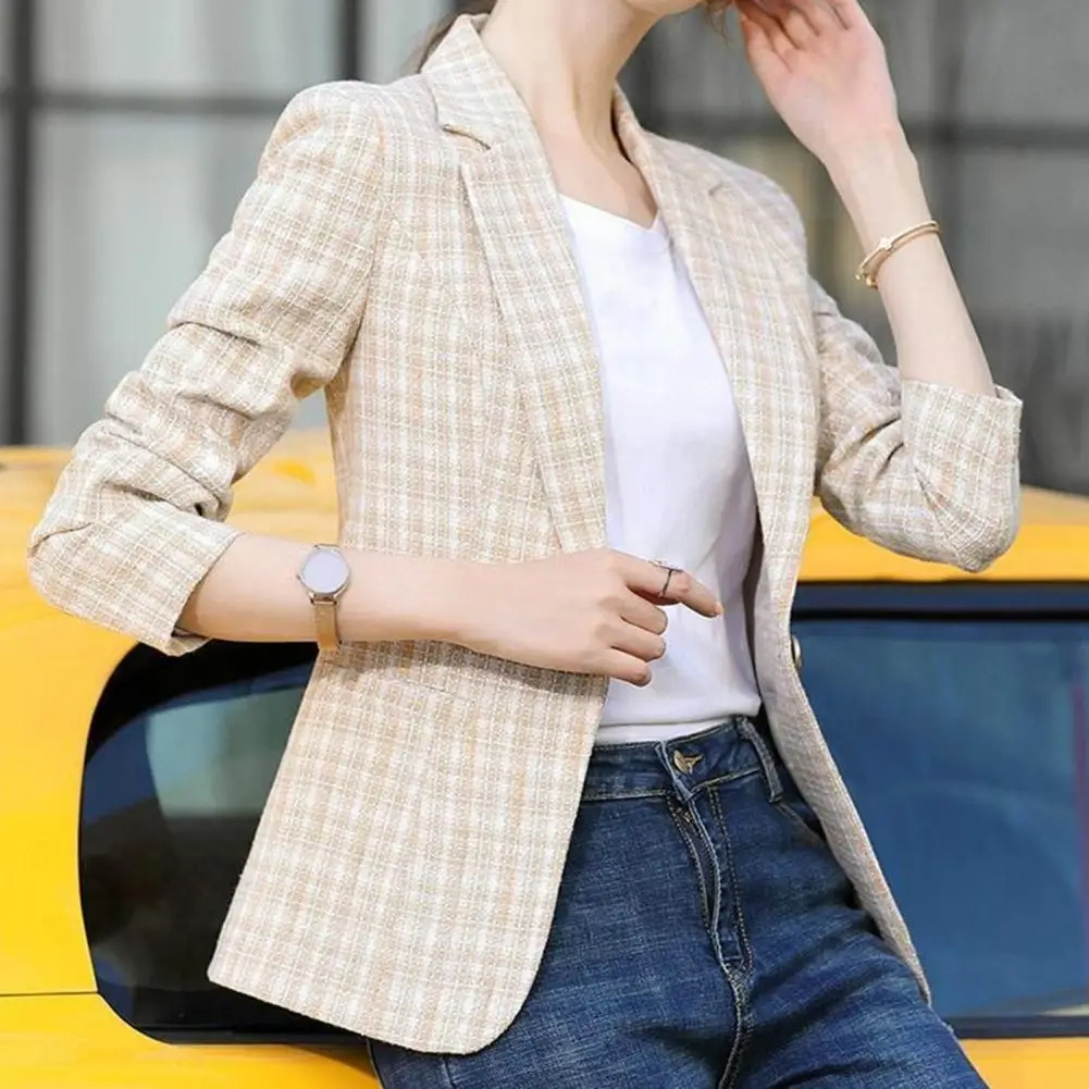 Briar | Mulher Blazer Um Botão Casual Escritório