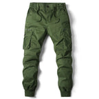 Willa | Calças Cargo Jogger Homem Multi-Bolsos Streetwear