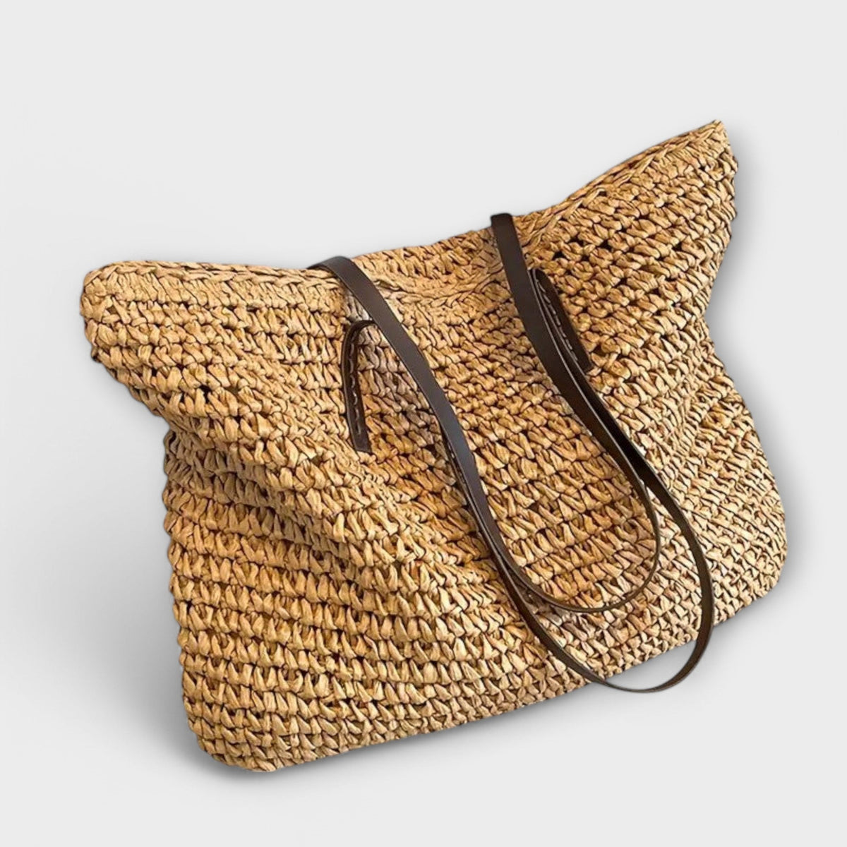 Bolsa Trançada Palha Leve Sustentável