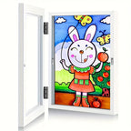 Clea | Moldura Infantil A4 | Abertura Frontal, Flip Frame | Projetos Escolares e Pinturas