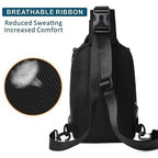 Mochila antifurto impermeável com porta USB e sleeve para portátil